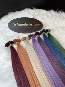 Extensiones de cabello humano recto vietnamita virgen 100% al por mayor, la mejor cutícula completa, punta plana, doble trama, supermáquina de estirado Doble - Product Image 2