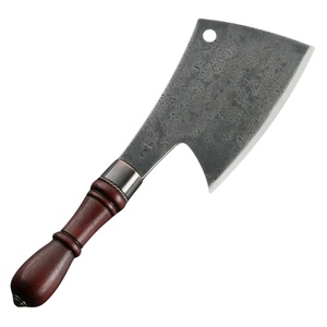 Couteau de chef JEXMOO, fait main, en acier carbone, multifonctionnel, avec étui en cuir pour une utilisation en cuisine - Product Image 1