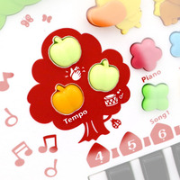 Piano Eléctrico Infantil de Juguete con Diseño de Animal, Instrumento Musical Educativo de Plástico con Batería, para Niños de 3+ Años, Unisex, Electrónico