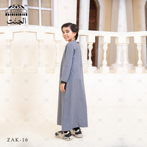 <b>Men's</b> Gray Omani Saudi <b>Thobe</b> Sleeveless Stand Collar Ankle Length Breathable Lightweight Casual Wedding Party Beach Wear - Product Image 5