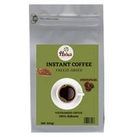 Prix du café séché par pulvérisation INSTANT au Viet Nam à l'usine Accepter OEM 1 tonne de caféine élevée, caramel fort en vrac à exporter