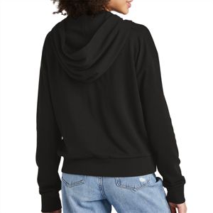 Stylish Women Half-Zip Black Hoodie - Soft and Breathable Hoodie with Adjustable <b>Zipper</b>, Ideal for Daily Wear - Product Image 6