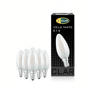 Ampoule LED de style bougie transparente E14 25W - Product Image 2