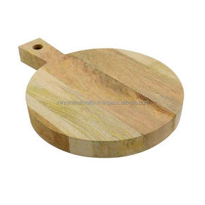 Planche à découper en bois de mangue avec poignée Planche à découper pour la cuisine Plateau de service pour fromage et aliments Charcuterie planche à découper écologique - Product Image 1