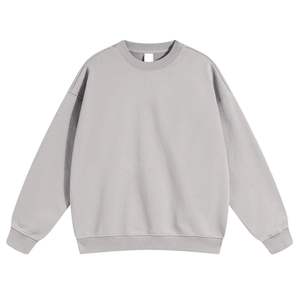 Sudaderas Holgadas de Manga Larga para Hombre, Estilo Informal, Lisas, de Felpa, 100% Algodón, Anti-Pilling, Cuello Redondo - Product Image 6