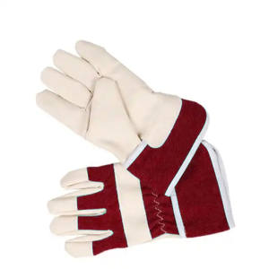 Gants de sécurité industriels verts de qualité supérieure, en cuir de vache lisse, paume et poignets renforcés, usage général, résistance à la chaleur, durables, canadiens - Product Image 6