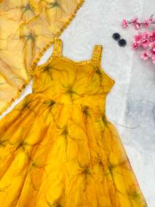 Conjunto de Kurti Anarkali de Georgette Bordado, Listo para Usar, Estilo Indio, con Dupatta, para Mujeres y Niñas, Ideal para Bodas y Fiestas - Product Image 4