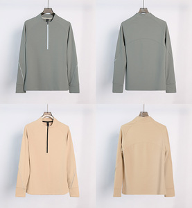 Stylish Golf Quarter <b>Zip</b> Top for Long Drives Walking Rounds Clubhouse Style Made of Soft Satin Stretch Fabric - Product Image 3