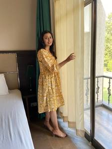 Robe midi d'été décontractée écologique pour femmes robe longue de style bohème à imprimé floral - Product Image 2