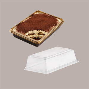 Tapa Transparente con Cúpula de 4.3 cm de Alto para Bandeja de Tiramisú de 15.5x10 cm, Reutilizable, Juego de 50 Piezas - Product Image 3