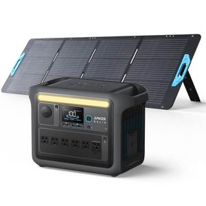 Generador Solar C1000X Auténtico y Nuevo de 1800 Vatios/1.056 Wh con 1 Panel Solar de 200 W, para Hogar/Aire Libre/RV, con Botón de Encendido - Product Image 1