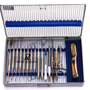 Altomme Kit de micro chirurgie buccale manuelle de haute qualité Set d'instruments de chirurgie dentaire pour cliniques hôpitaux professionnels dentaires - Product Image 5