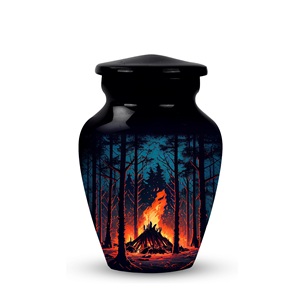 Urnes de forêt brûlantes pour cendres humaines Urnes de crémation de maman féminine adulte pour cendres humaines Mini pour cendres Urne de crémation Taille personnalisée - Product Image 1
