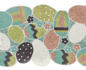 Exportation de qualité indien brodé à la main beau multicolore perlé chemin de table perlé patchwork décor à la maison de l'inde - Product Image 4