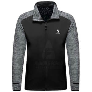 Veste de golf pour homme, élégante, coupe-vent, col montant, logo sur le devant, respirante, écologique, pour les terrains de golf en plein air et l'entraînement - Product Image 2