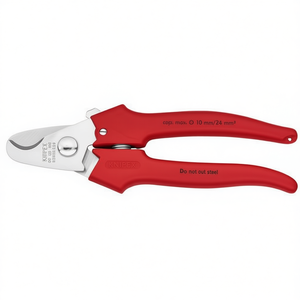 Cisailles à câbles Knipex à tête polie avec poignées gainées de plastique extrudé – Produit de coupe et de cisaillement - Product Image 2