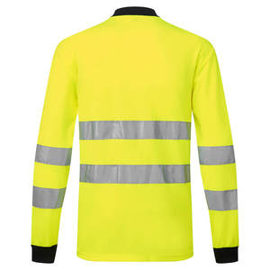 Unisex Hi Vis Two Tone Pull Over Cinta reflectante Ropa DE TRABAJO Construcción Hombres Camisetas DE TRABAJO - Product Image 3