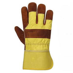 Gants canadiens Rigger utilisés pour les travaux de sécurité dans la construction Canadian Rigger Heavy Duty Split Leather Hand Protect - Product Image 4