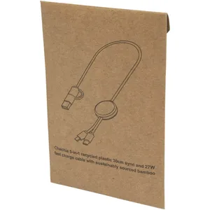 Cavo USB 5-in-1 Chechia Sostenibile ed Ecologico per Promozioni - Product Image 3