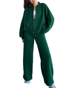 Conjunto deportivo informal de dos piezas para mujer, chándal personalizable transpirable al por mayor para mujer - Product Image 1