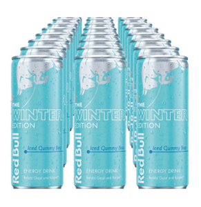 Boissons énergisantes Red Bull Winter Edition Ice Iced Gummy Bear authentiques, en gros, 24x250ml, pour les distributeurs. - Product Image 1