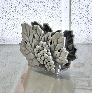 Grapes Design <b>Silver</b> Finished <b>Napkin</b> Holder for Dining Table Kitchen Counter Home Decor Guest Serving and Special Occasions - Product Image 4