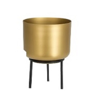 Florero de metal hecho a mano indio oro brillante diseño personalizado estilo precio bajo boda ocasión maceta con alta demanda - Product Image 2