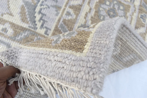 Luxury Modern Rectangle Shaped New Zealand Wool Handmade <b>Carpet</b> High Cotton Area Rug for Home Decor Vintage Floral <b>Outdoor</b> Rug - Product Image 4