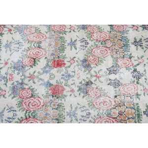 3.3x6.3 ft Rug, Turkish Vintage Rug, <b>Red</b> Floral <b>Wool</b> Rug - Product Image 5