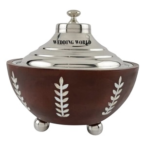 Casserole de luxe en nacre, collection la plus récente, faite à la main, design exclusif, nouveauté, chauffe-plats de table en bois - Product Image 6