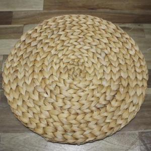 Handmade Round <b>Slate</b> <b>Placemats</b> With Water Hyacinth Design Basic Coasters Holder Set for Kitchen Dining and Home Environment - Product Image 4