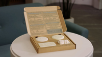 Emballage de savon et de bougie fait main personnalisé en forme d'avion en papier kraft et boîte en carton blanc avec estampage pour savon shampooing