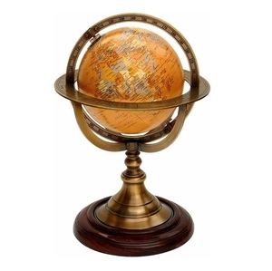 Esfera de metal Náutica de alta demanda, globo del mundo de armillario de latón, países de la India - Product Image 1