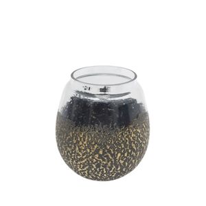 Nouvelle bougie en métal de taille moyenne de forme ronde en couleur dorée pour la maison et le décor de table de mariage personnalisé - Product Image 4