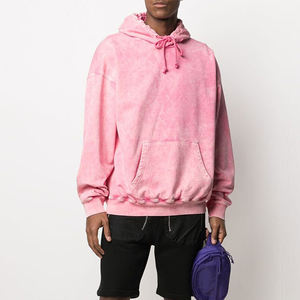 2025 Nueva Sudadera con capucha lavada con ácido para hombre al por mayor Vintage negro de gran tamaño Hip Hop Basics algodón y poliéster perfecto para el invierno - Product Image 5