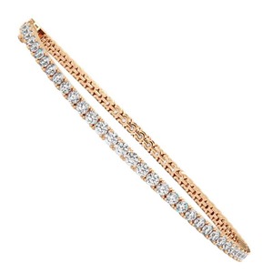Pulsera de Diamantes Estilo Serena, Corte Redondo Clásico, 4 Puntas, 1.25 Ct, Diamantes Cultivados en Laboratorio, Platino, Uso Diario, Regalo - Product Image 3