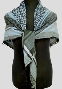 Premium Shemagh Arafat Yashmagh Keffiah palestino Ghutrah Rumal chales cabeza engranaje árabe cabeza bufandas para hombres con borlas - Product Image 4