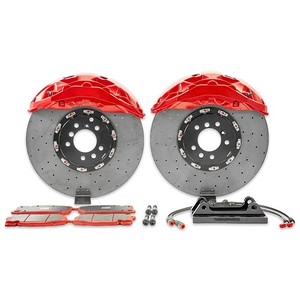 Mới 2014 + Cadillac leo thang 420x40 Carbon gốm phanh kit 10 Piston đĩa Rotor - Product Image 1
