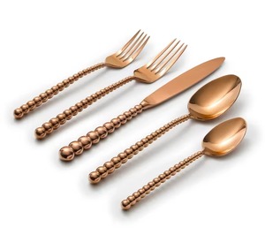 Ensemble de couverts de designer avec poignées de style perle, idéal pour la salle à manger élégante à la maison, les hôtels, les restaurants, les fêtes et les cadeaux - Product Image 3