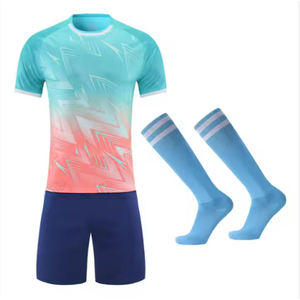 Nouvel ensemble de maillot de football pour hommes adultes, entraînement sportif, 100% polyester, manches courtes, respirant, léger, séchage rapide, uniforme - Product Image 6