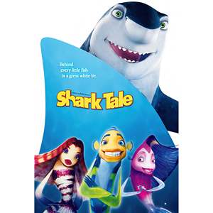 Affiche murale de style moderne sur le thème des requins, en papier - Product Image 1