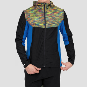 Chándal cortavientos impermeable para exteriores con estampado nuevo, ropa de entrenamiento transpirable de talla grande para correr en invierno, patrón sólido - Product Image 1
