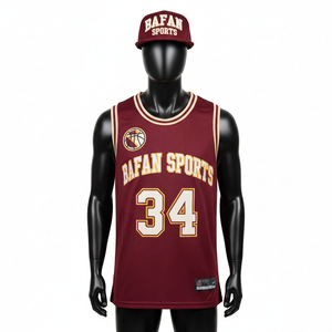 Camiseta de Baloncesto para Hombre, 180 GSM, Transpirable, Malla de Poliéster, Paneles Laterales Dorados y Marrones, Logotipo Personalizado con Prensa de Calor, Camiseta Deportiva - Product Image 6