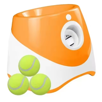 Lanceur de balles automatique simple pour chien, jouet interactif pour chien, lanceur de balles de tennis en ABS, machine à lancer, jouet d'entraînement pour animaux de compagnie PC 3