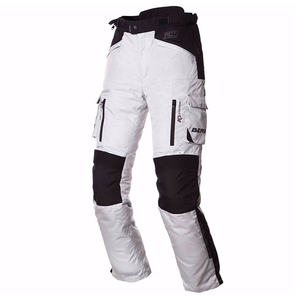 Pantalon de costume Bering pour le Michigan, 100% coton, tissu Michigancino, taille haute, coupe droite, motif tendance, coupe ample, fermetures éclair colorées - Product Image 1