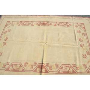 Turkish Rug, 5.7x8.5 ft Large Rug, Beige <b>Red</b> <b>Wool</b> Rug - Product Image 5
