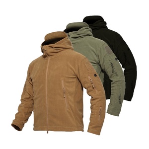 2025, superventas, colección de invierno, sudaderas con capucha de lana Polar para hombres, sudadera táctica deportiva para exteriores con logotipo bordado personalizado a granel - Product Image 1