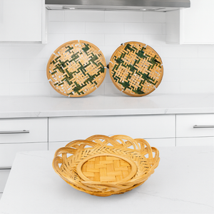 Durable Natural Bamboo <b>Woven</b> <b>Basket</b> Traditional Craft with Modern Design - Product Image 1