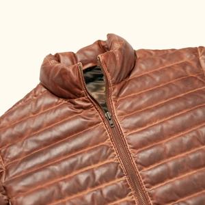 Bridger เสื้อแจ็คเก็ตหนังสำหรับผู้ชาย, เสื้อบุด้วยโพลีเอสเตอร์สีแทนสำหรับฤดูหนาว - Product Image 4