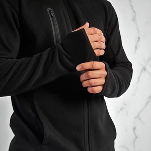 Chándal cortavientos deportivo de dos piezas para hombre con logotipo personalizado, chándal transpirable con bolsillo con cremallera, chándal para hombre - Product Image 4